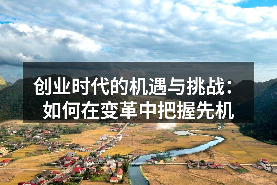 创业时代的机遇与挑战：如何在变革中把握先机